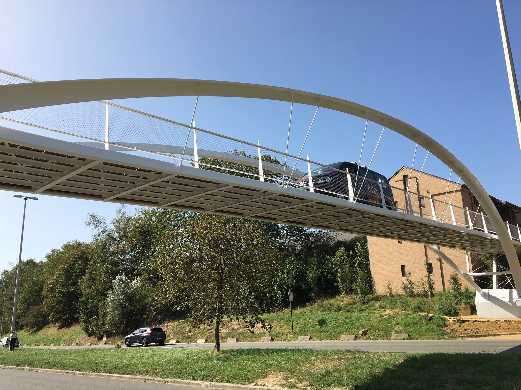 La nouvelle passerelle vers le quartier Courbevoie bientôt ouverte au public